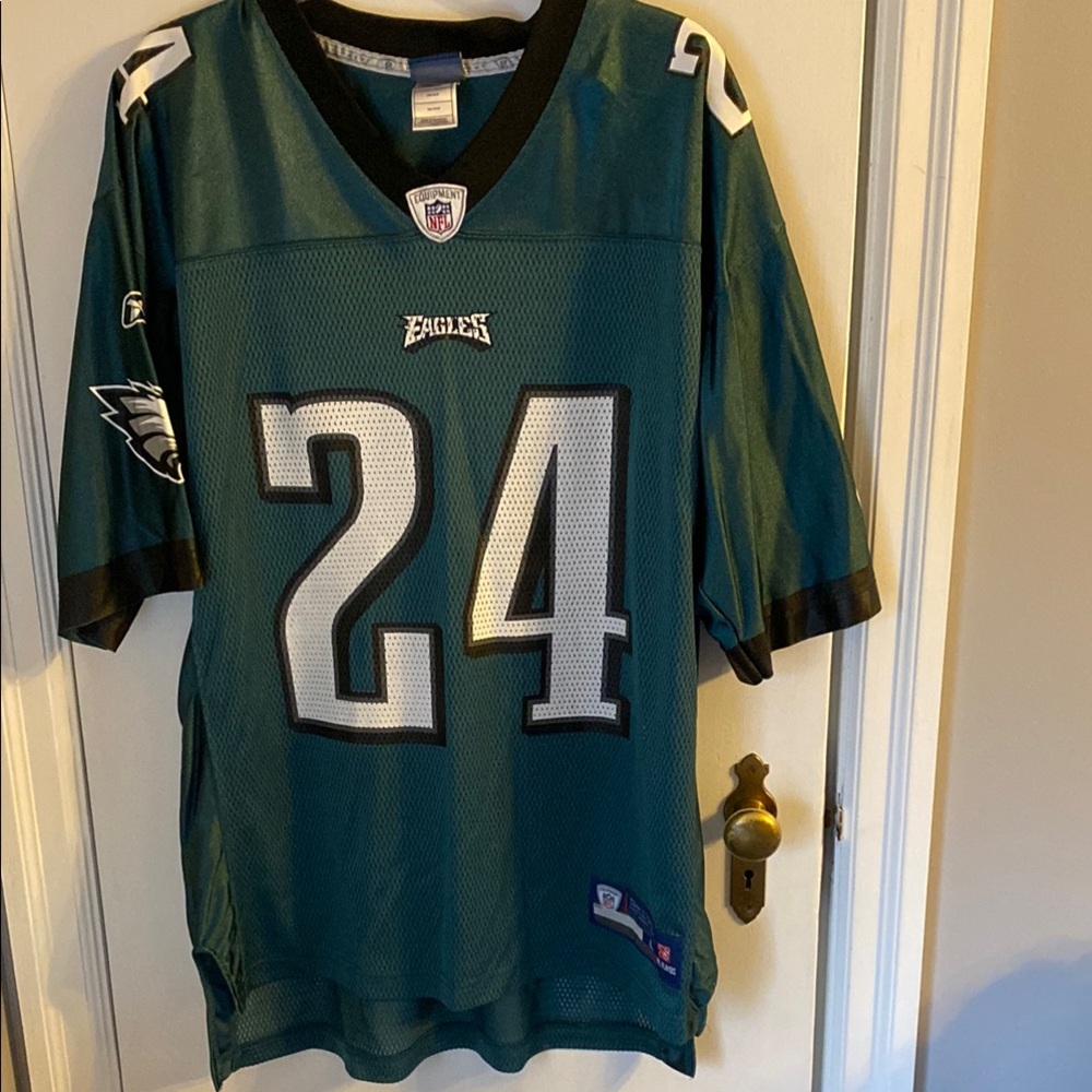 Authentic NFL Reebok Philadelphia Eagles Green Jersey #24. NWOT